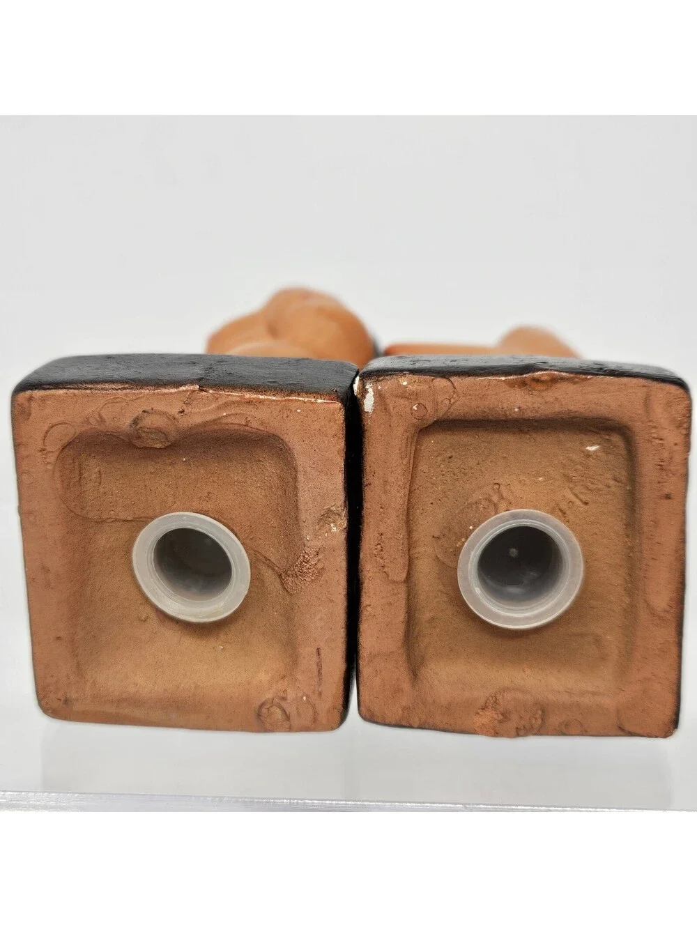 Old Adam and Eve Salt & Pepper Shakers Novelty Risqué Vintage MCM 1950's Pair
